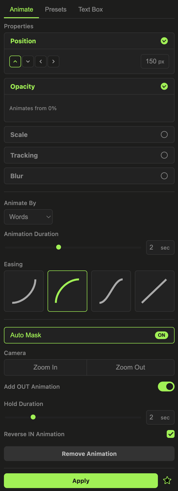 Typer Pro plugin panel showing text animation presets in After Effects